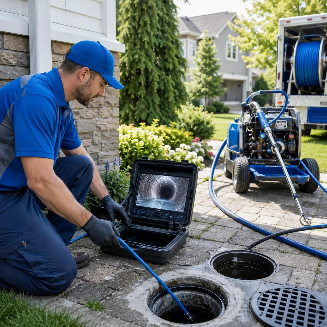 Outdoor drain cleaning professionals serving Hubbell, MI